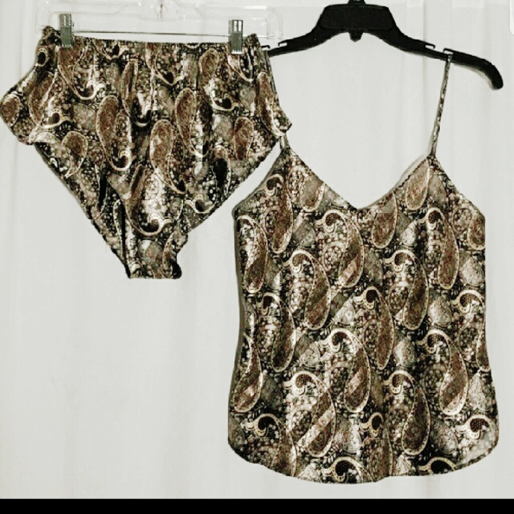 Vintage Paisley Camisole Set